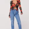 Clearance Aliyah Mesh Top In Poppy Women Tops