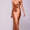 Sale Anna Slip In Copper Women Dresses