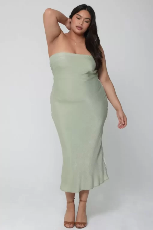 Discount Anna Slip In Sage Women Dresses