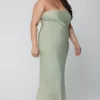 Discount Anna Slip In Sage Women Dresses