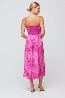 Discount Ashley Midi In Azalea Women Dresses