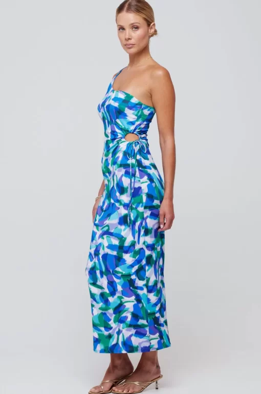 Store Caley Dress In Aqua Women Dresses