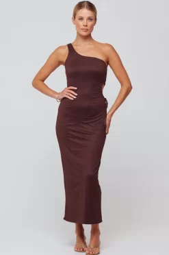 Hot Caley Dress In Chocolate Women Dresses