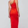 Outlet Caley Dress In Red Women Dresses