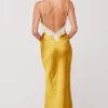 Online Celine Dress In Gold Women Dresses