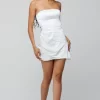 Shop Cindy Mini In Pearl Women Dresses