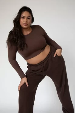 Fashion Eddy Top In Brown Women Tops