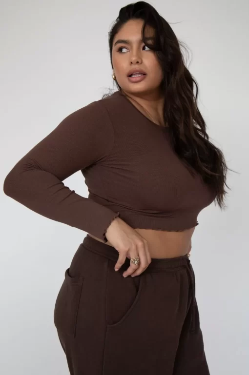 Fashion Eddy Top In Brown Women Tops