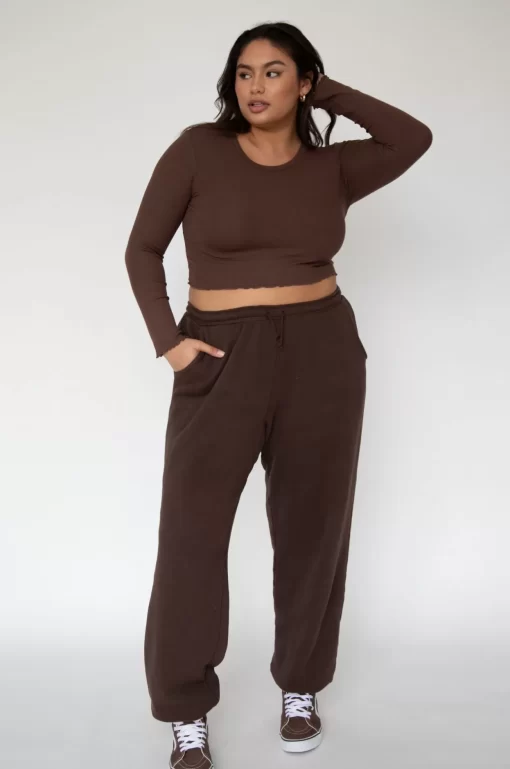 Fashion Eddy Top In Brown Women Tops