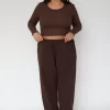 Fashion Eddy Top In Brown Women Tops