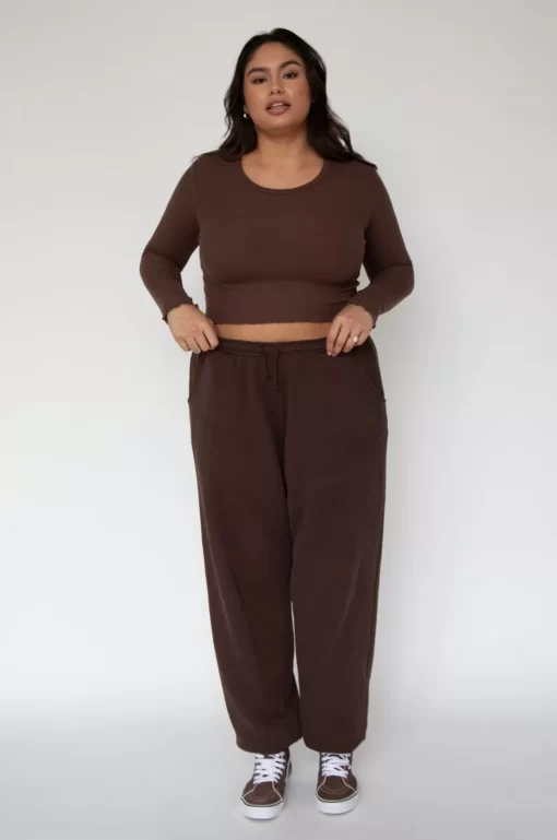 Fashion Eddy Top In Brown Women Tops