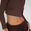 Fashion Eddy Top In Brown Women Tops