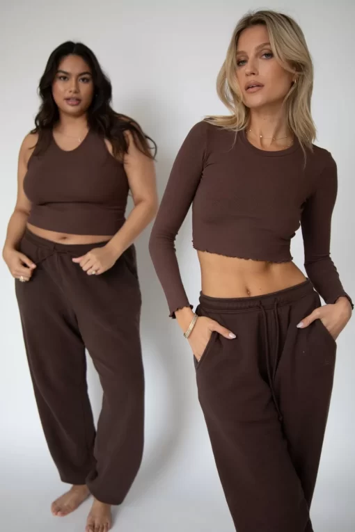 Fashion Eddy Top In Brown Women Tops