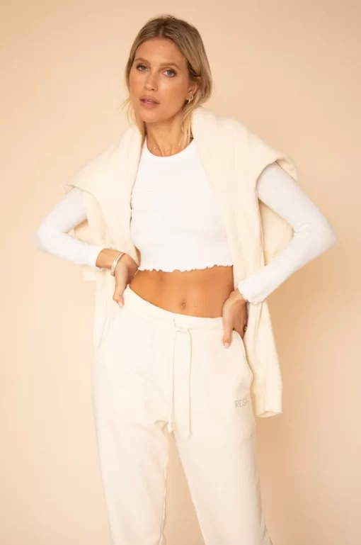 Cheap Eddy Top In Ivory Women Tops