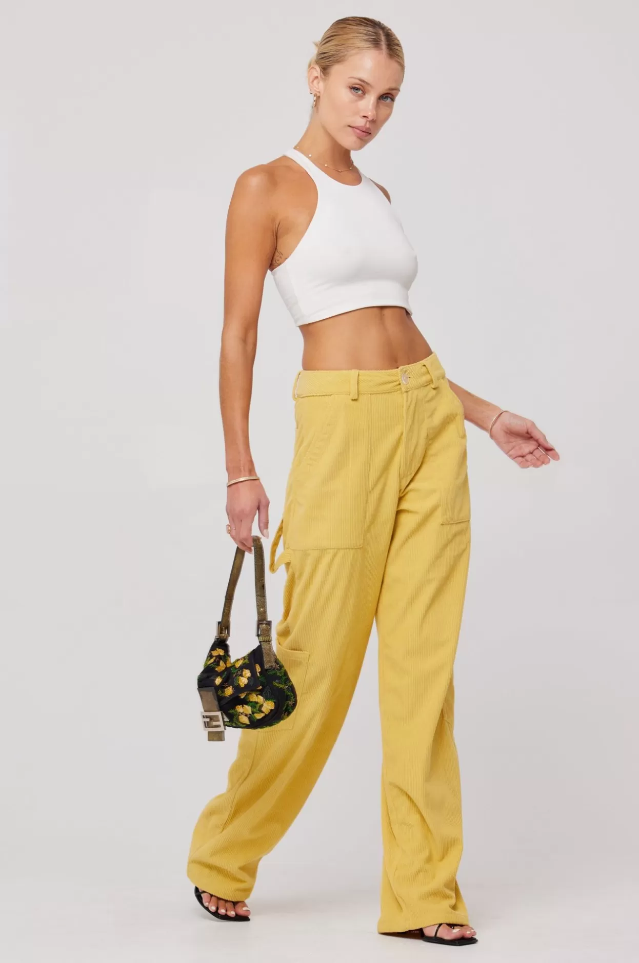 elsa_cargo_pant_in_mustard_2.webp Store Elsa Cargo Pant In Mustard Women Bottoms