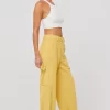 Store Elsa Cargo Pant In Mustard Women Bottoms