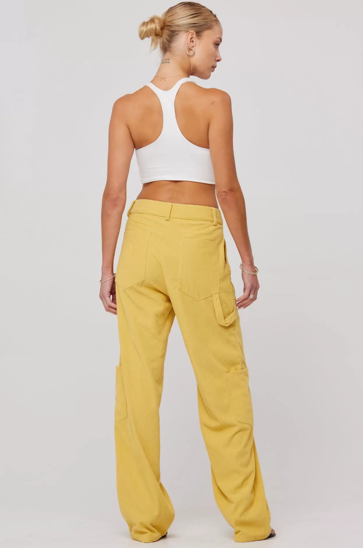 elsa_cargo_pant_in_mustard_4.webp Store Elsa Cargo Pant In Mustard Women Bottoms