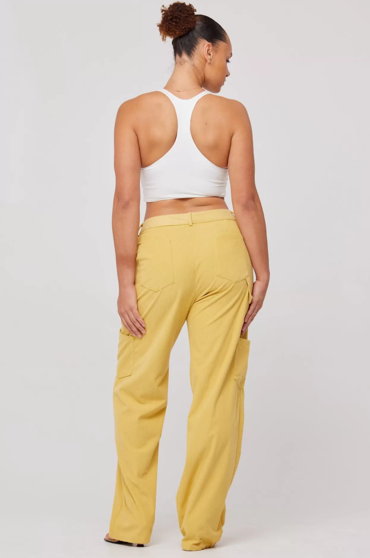 elsa_cargo_pant_in_mustard_5.webp Store Elsa Cargo Pant In Mustard Women Bottoms