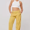 Store Elsa Cargo Pant In Mustard Women Bottoms