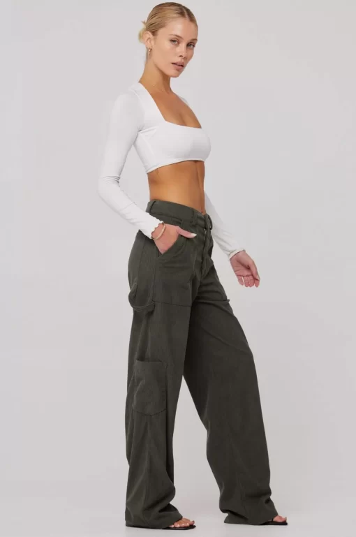 Best Elsa Cargo Pant In Pine Women Bottoms