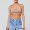 New Emily Top In Nude Women Tops