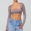 Cheap Emily Top In Taupe Women Tops