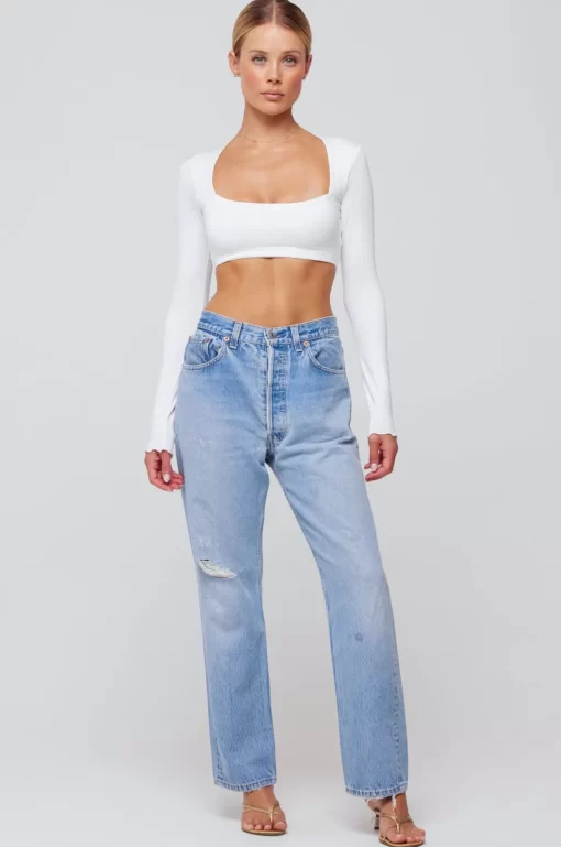 Clearance Emily Top In White Women Tops