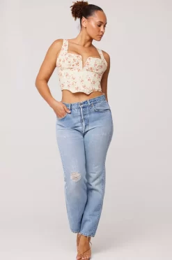 Cheap Gigi Corset In Wildflower Women Tops