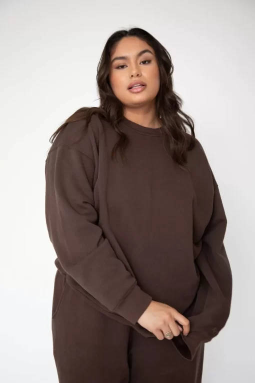 Cheap Gunner Sweatshirt In Tobacco Women Tops