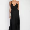 Fashion Hannah Midi In Black Women Dresses