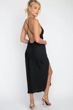 Cheap Harper Midi Dress In Black Women Dresses