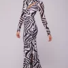 Shop Holly Maxi In Tigris Women Dresses