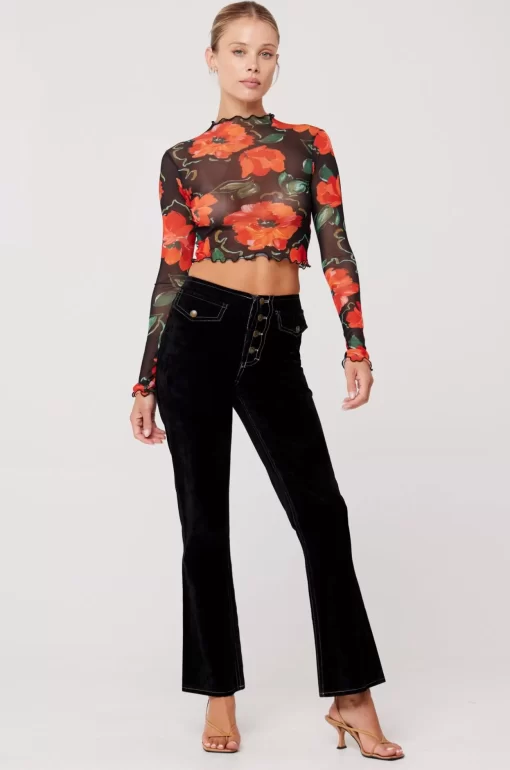 Hot Ida Top In Poppy Women Tops