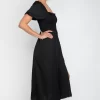 Cheap Kaia Midi In Black Women Dresses