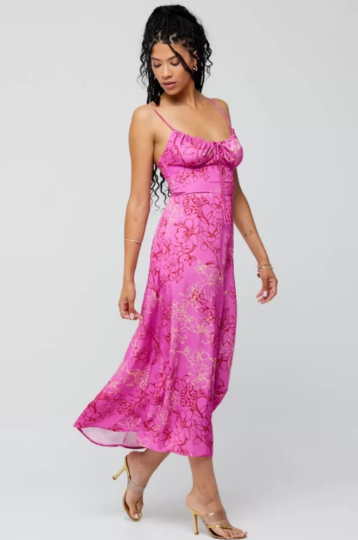 Discount Kaitlyn Midi In Azalea Women Dresses