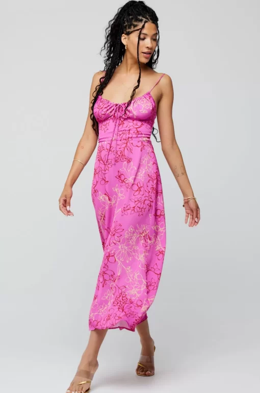 Discount Kaitlyn Midi In Azalea Women Dresses