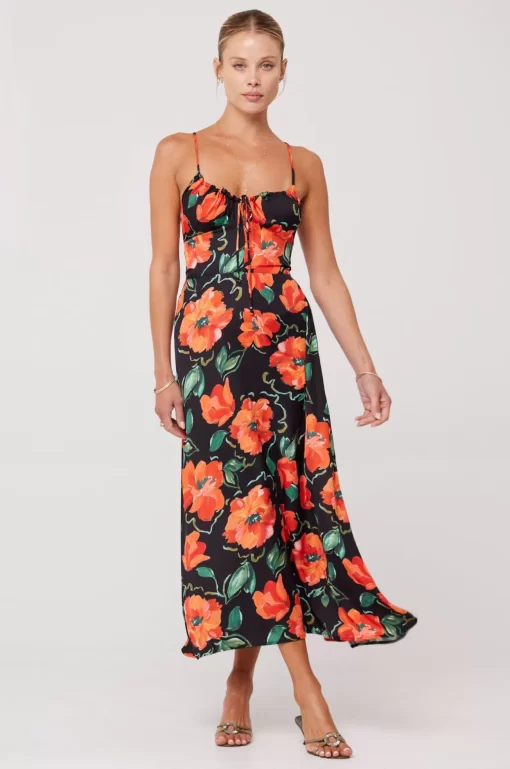 Best Kaitlyn Midi In Poppy Women Dresses