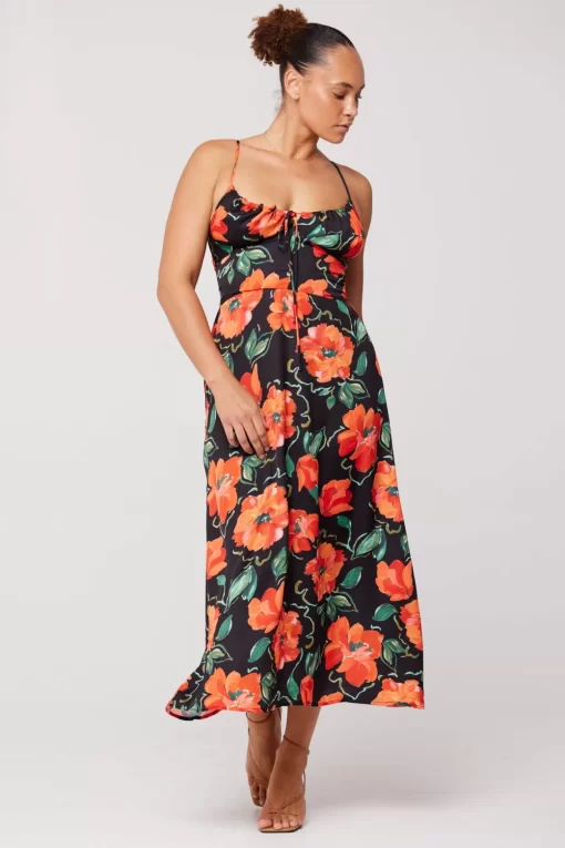 Best Kaitlyn Midi In Poppy Women Dresses