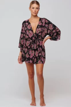 Store Kimono Robe Vintage Floral Women Tops