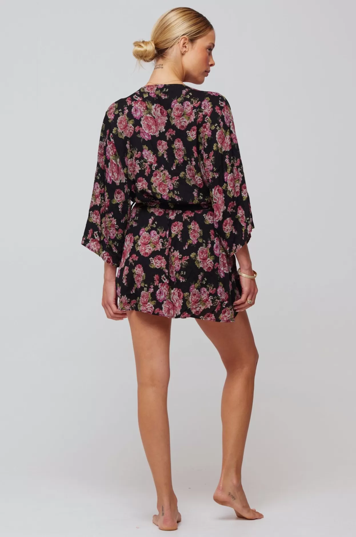 Store Kimono Robe Vintage Floral Women Tops