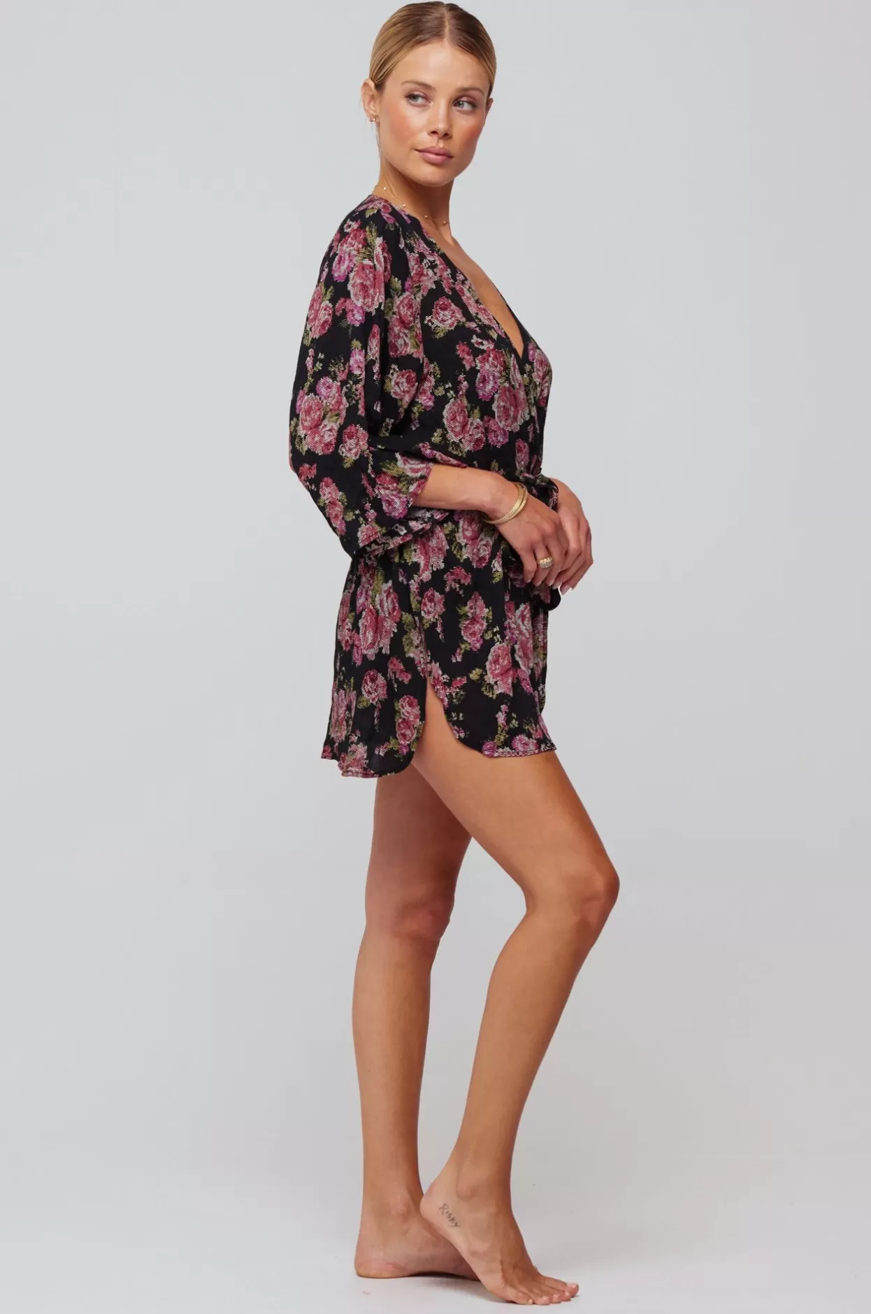 Store Kimono Robe Vintage Floral Women Tops