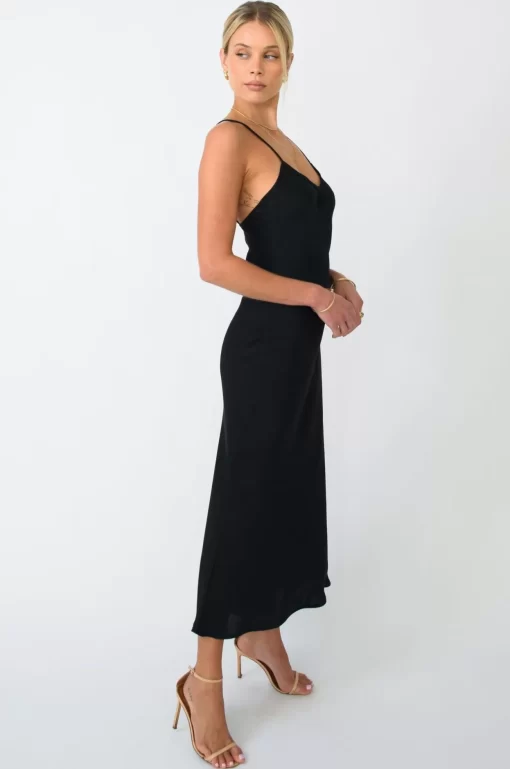 Shop Lily Slip In Black Women Dresses