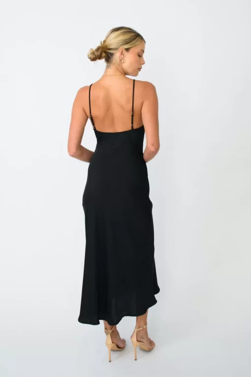 Shop Lily Slip In Black Women Dresses