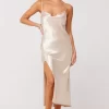 Shop Madison Slip In Champagne Women Dresses