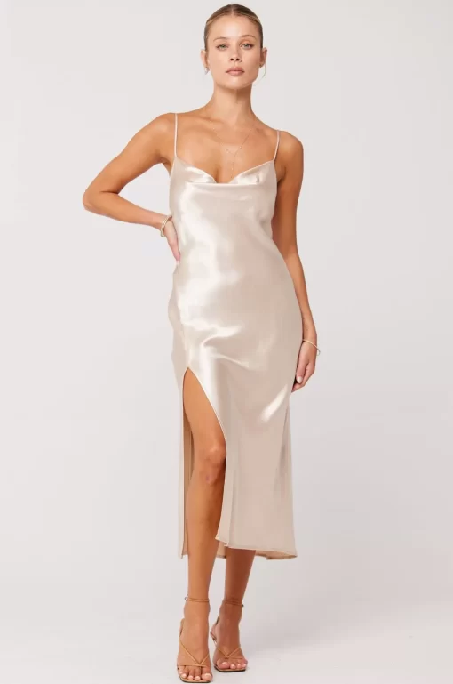 Shop Madison Slip In Champagne Women Dresses