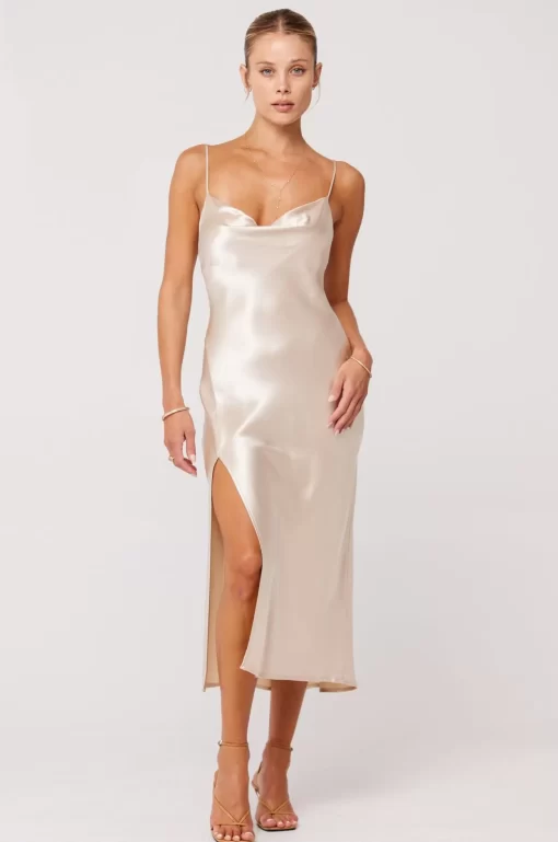 Shop Madison Slip In Champagne Women Dresses