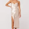 Shop Madison Slip In Champagne Women Dresses