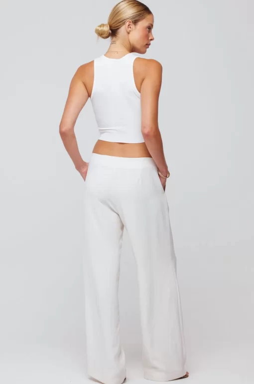 Online Malcolm Trousers In Cream Women Bottoms