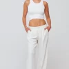 Online Malcolm Trousers In Cream Women Bottoms