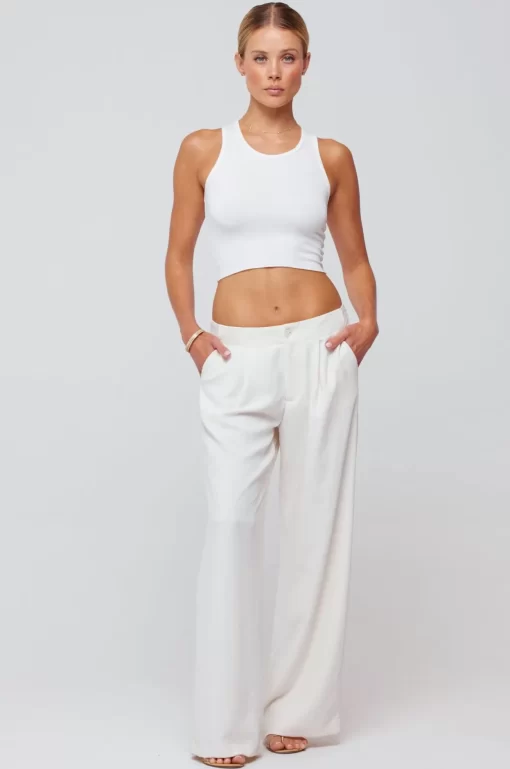 Online Malcolm Trousers In Cream Women Bottoms